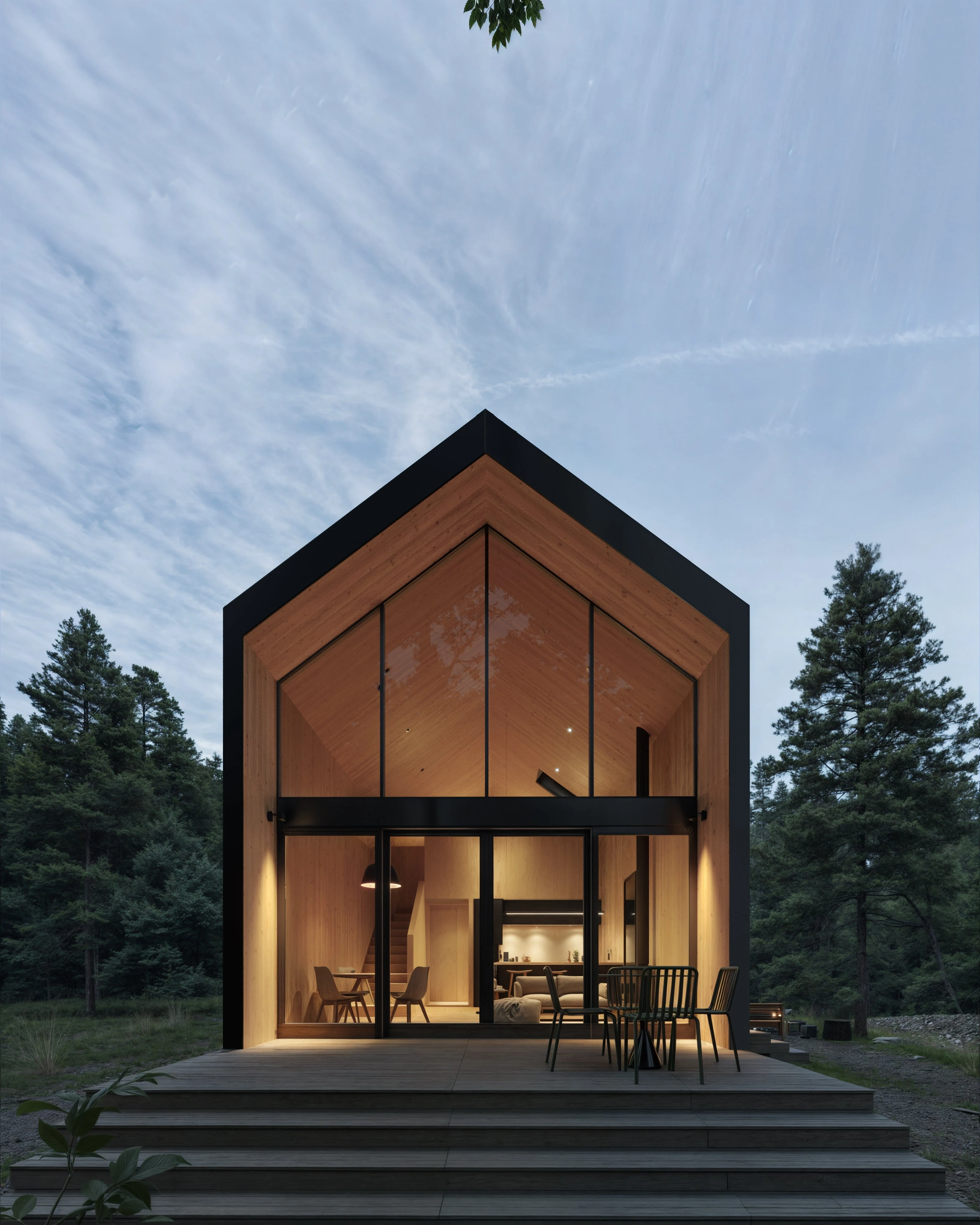 DEN Modern Alpine Family prefab home exterior