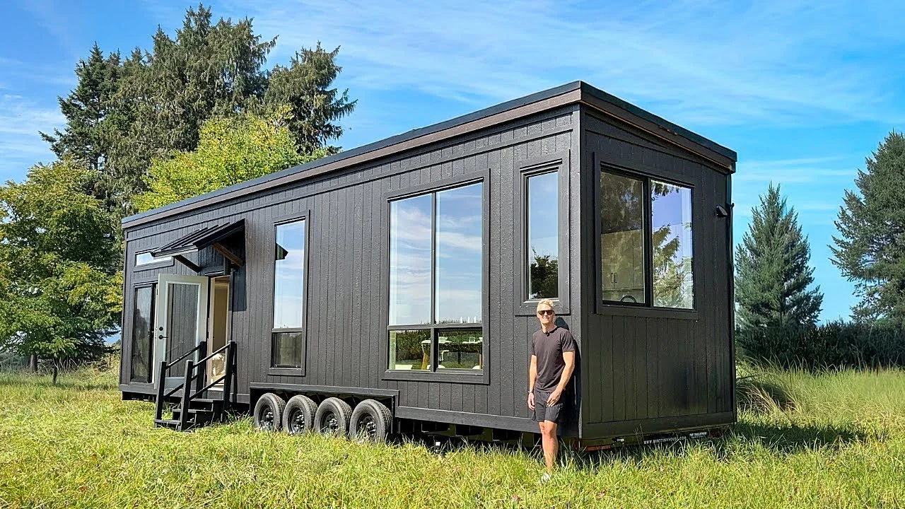 First Look at the New Prefab Tiny Home with 12' Ceilings!, tour by Kerry Tarnow