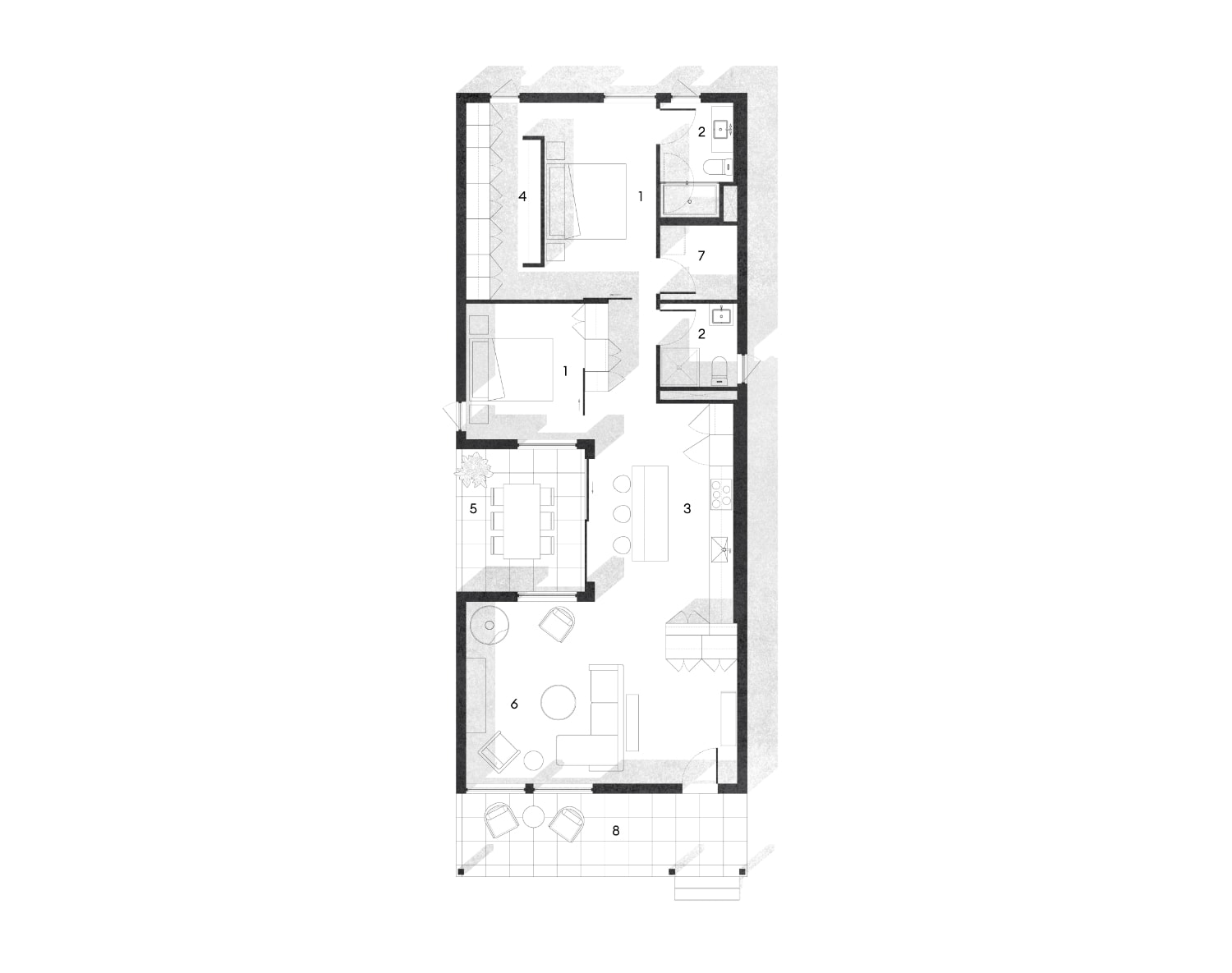 Medium Bungalow exterior, published by Commonplace