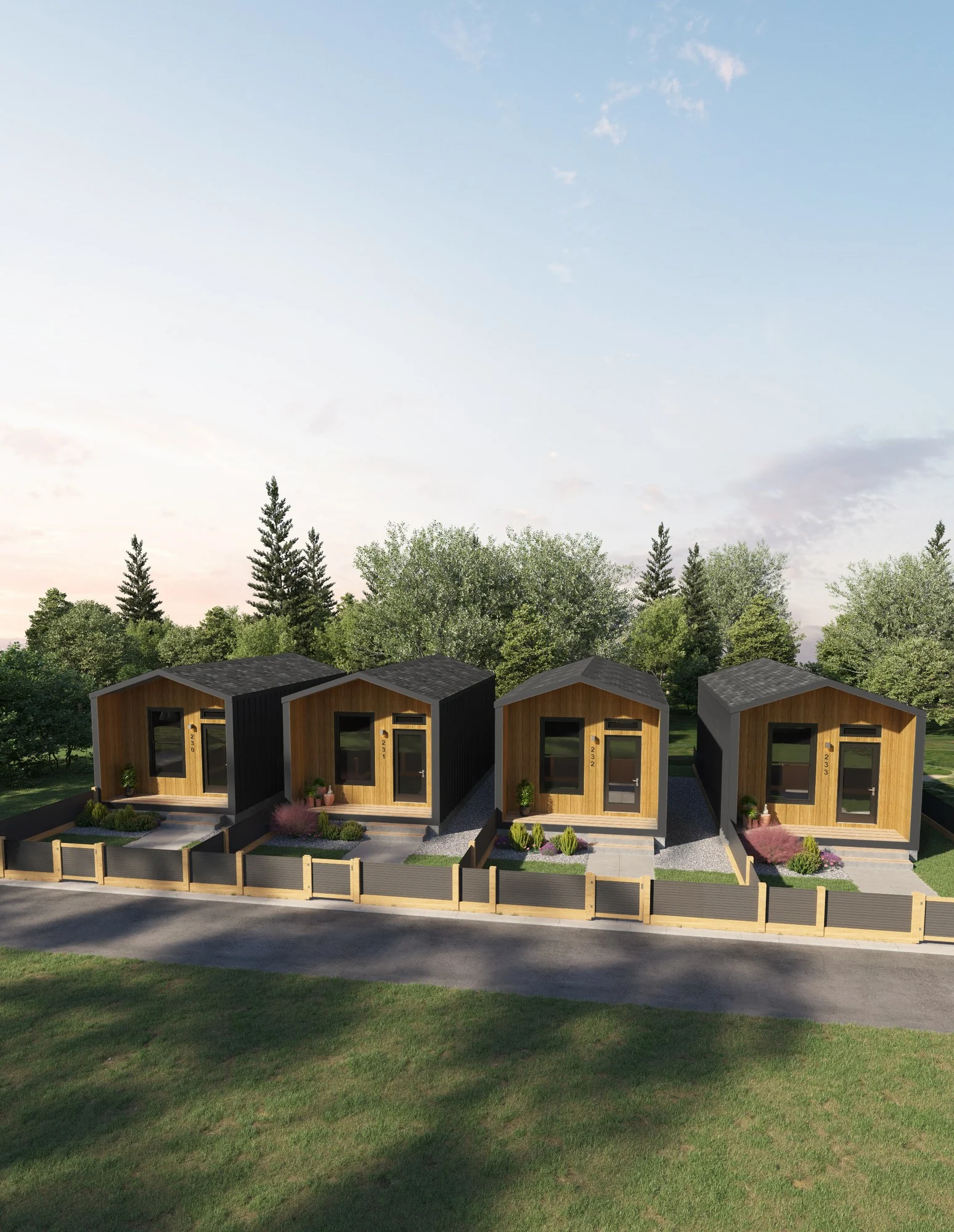 Official design rendering of The Dragonfly by Crafted Modular Living