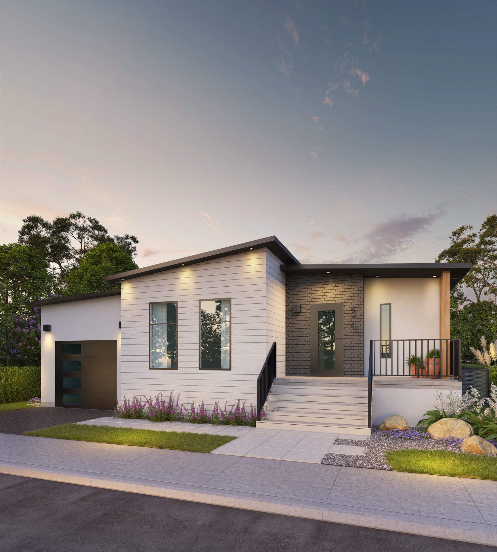 The Monarch exterior, published by Crafted Modular Living