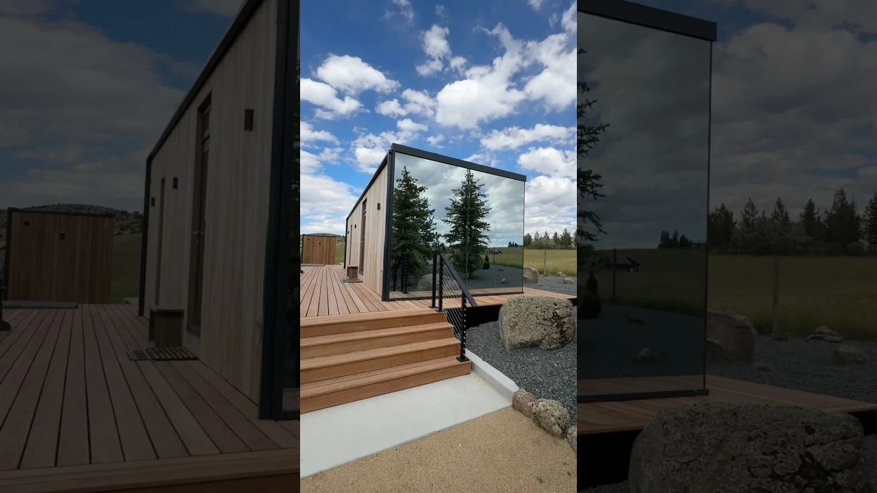 Touring a 440 square foot Prefab Home with Floor to Ceiling Windows!, tour by Kerry Tarnow