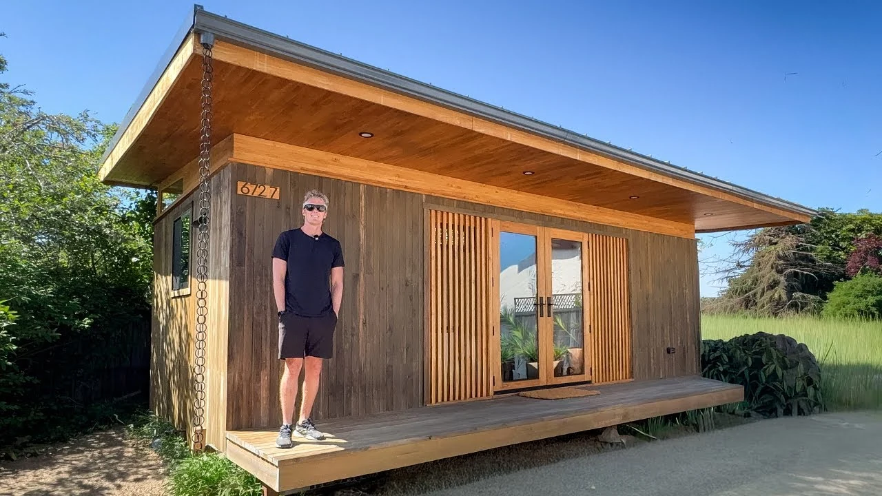 I Found a 300 Sq Ft Prefab Home Hidden in a California Backyard!, tour by Kerry Tarnow