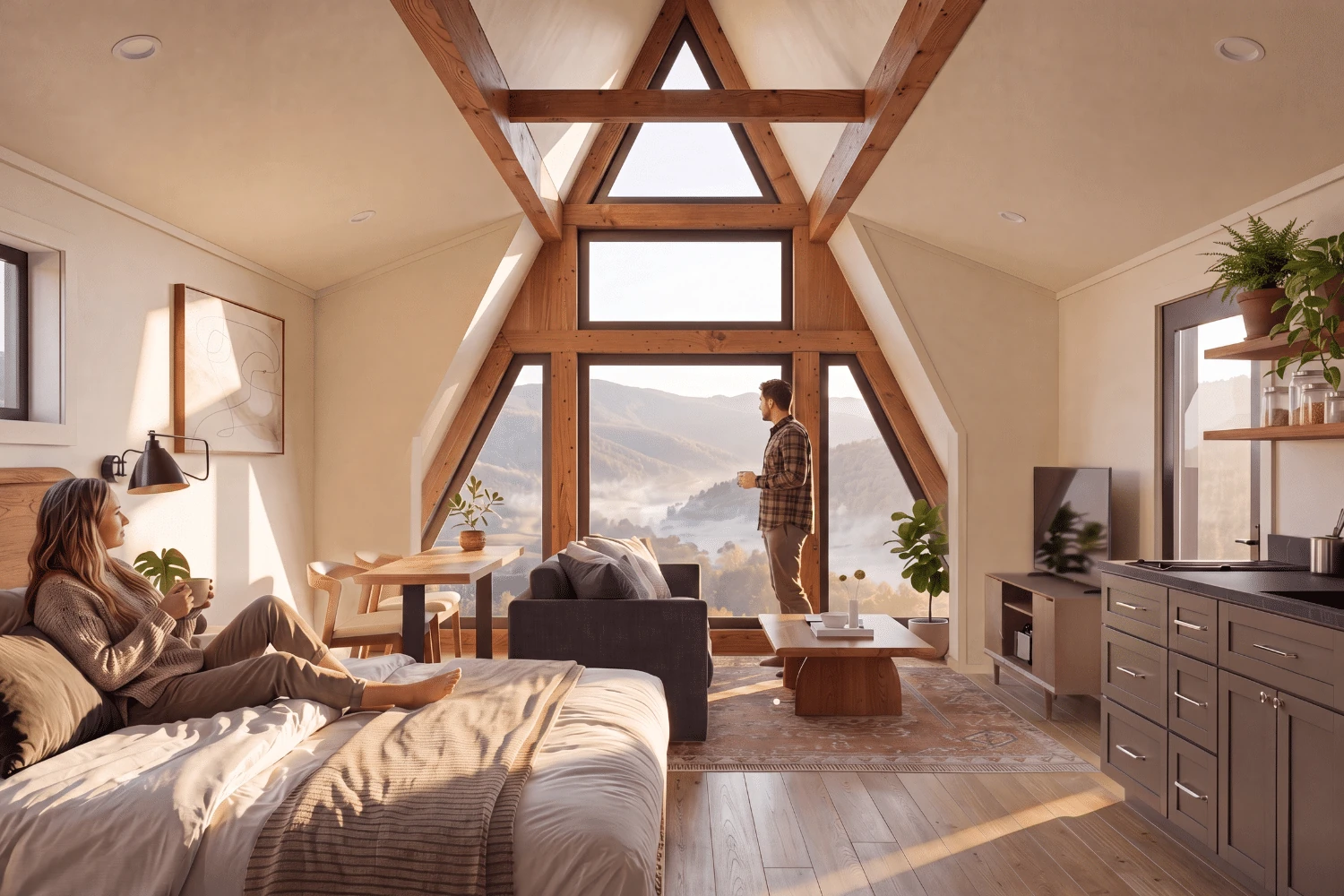 Zook Cabins A-Frame Retreat prefab home exterior