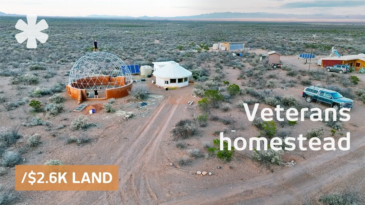 Veterans buy dirt-cheap land to build off-grid coliving homestead, tour by Kerry Tarnow