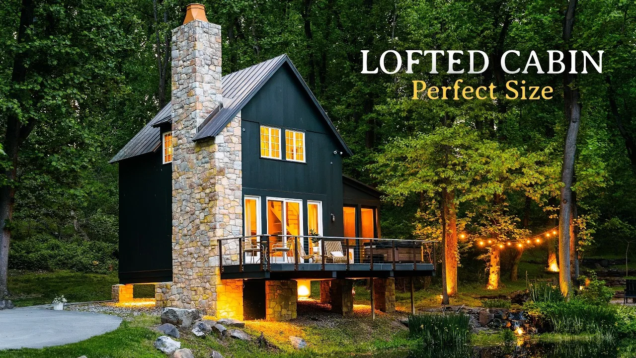 Small Cabin with Pond, Waterfall, & Smart Layout!, tour by Kerry Tarnow