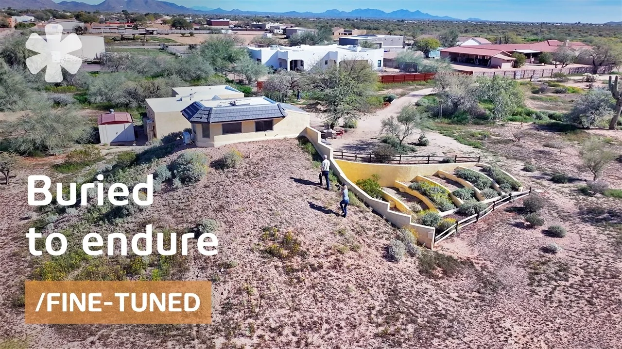 Engineer's underground dome home blends into desert like living organism, tour by Kerry Tarnow