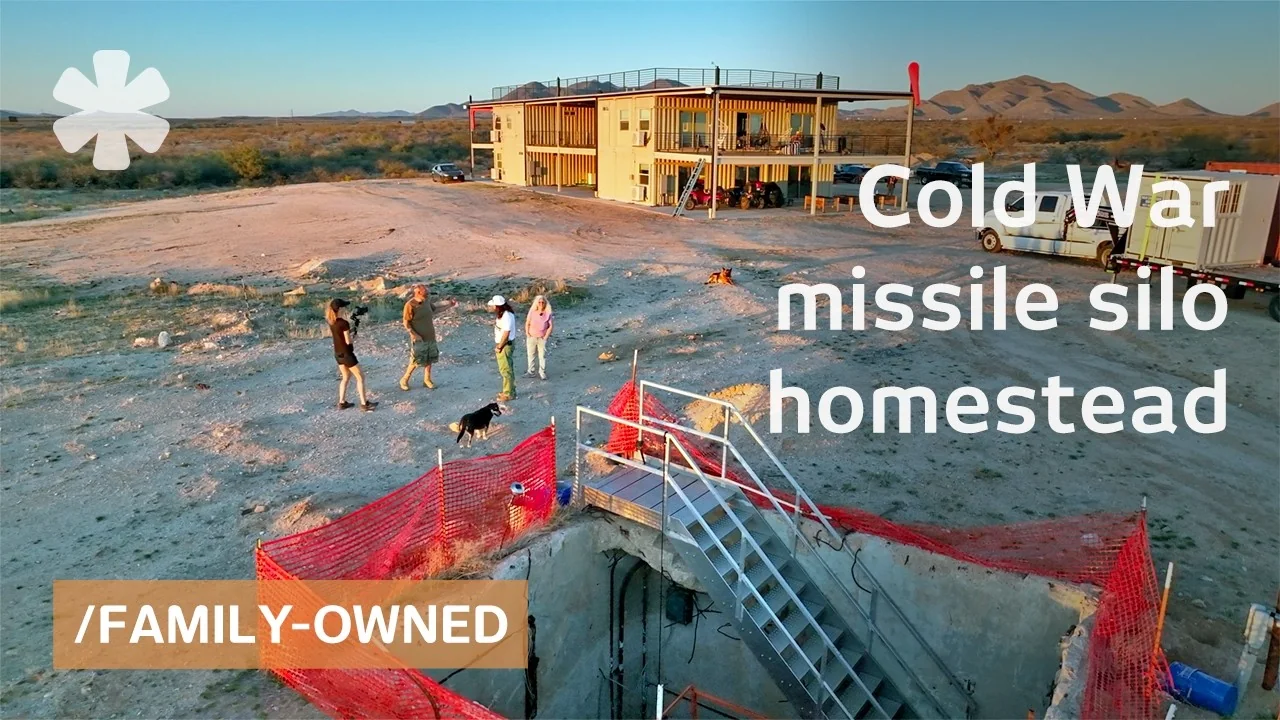 4-generation family builds container fourplex atop giant missile silo, tour by Kerry Tarnow