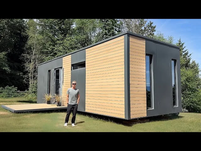 Inside the New 495 square foot Prefab Home that has 9' Ceilings!!, tour by Kerry Tarnow