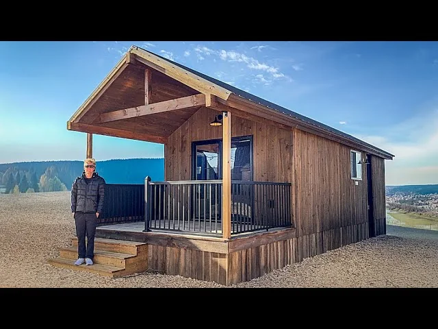 Inside the 384 square foot Prefab Cabin with a Stunning Interior!, tour by Kerry Tarnow