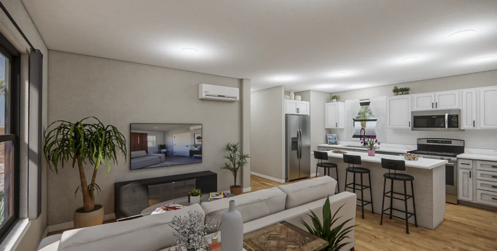 Official design rendering of Yosemite ADU by S²A Modular